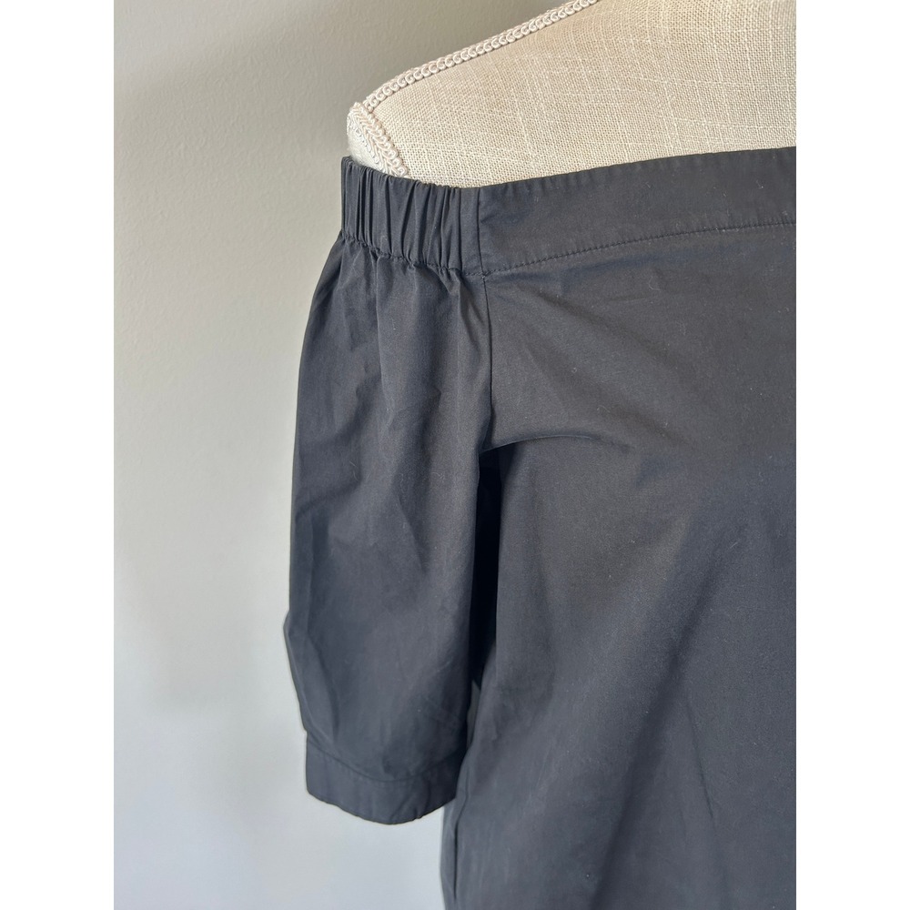 Theory Dress Womens 8 Off-Shoulder Shift Belted Office Corporate Black - Picture 6 of 11